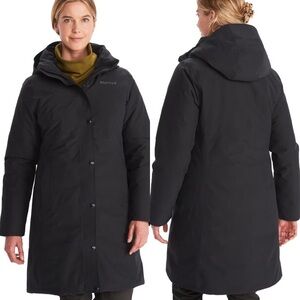 NWT Marmot Women’s Chelsea 700 Fill Down Long Parka Coat Black -  XL